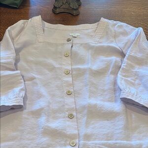 J. Jill Womens Lavender Button Down Shirt